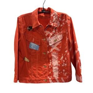 VERY SPECIAL polo ralph lauren red jacket Ft. Power puff Girls OOAK Size medium